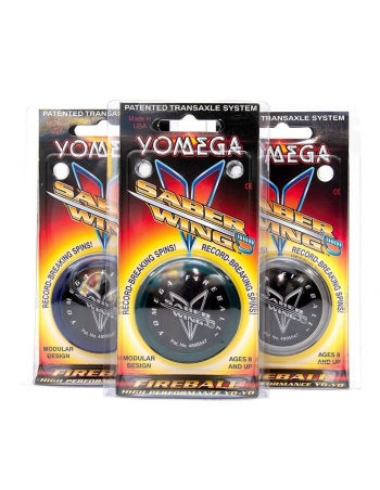 Yomega Fireball Saber-Wing Yo-Yo Black-Clear
