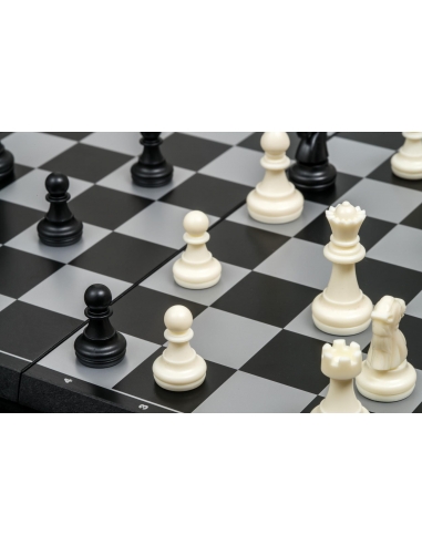 Chess cassette, plastic, field 28 mm, with numbers and letters, magnetic