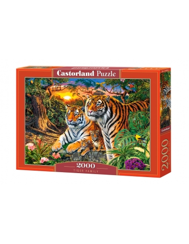 Puzzle 2000 pcs Tiger Family