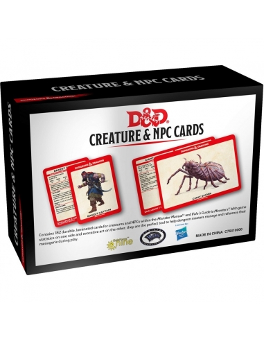 D&D Monster Cards - NPCs & Creatures (182 cards)