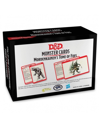 D&D Monster Cards - Mordenkainen's Tome of Foes (109 cards)