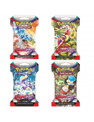 Scarlet & Violet Sleeved Booster Display