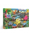 Puzzle 100pcs Land of Dinosaurs