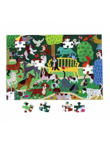 Puzzle 100pcs Dogs at Play