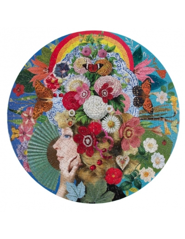 Puzzle Round 500pcs Theater Of Flowers