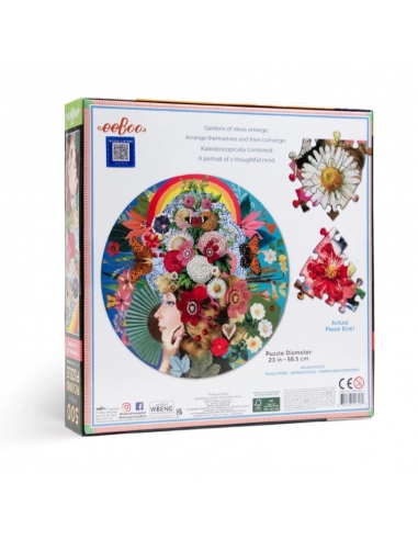 Puzzle Round 500pcs Theater Of Flowers