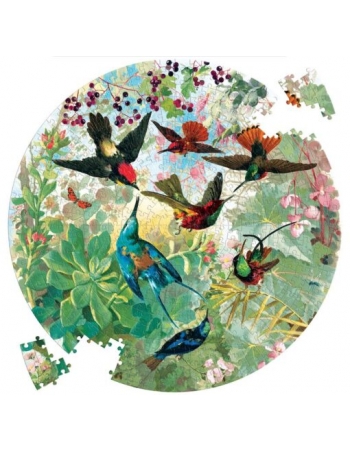 Puzzle Round 500pcs Hummingbirds 2