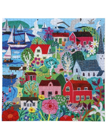 Puzzle 1000pcs Swedish Fishing Village 2