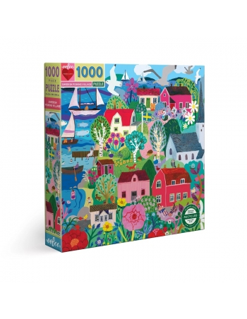 Puzzle 1000pcs Swedish Fishing Village