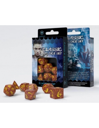 Classic RPG Caramel & yellow Dice Set 2