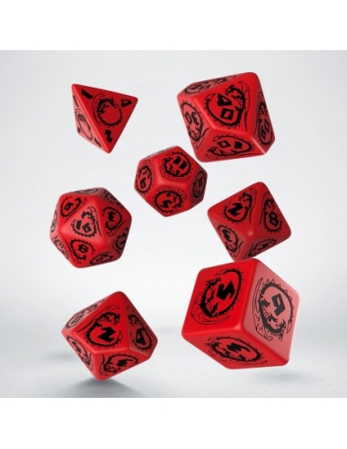 Dragons Red & black Dice Set