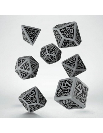 Dwarven Gray & black Dice Set
