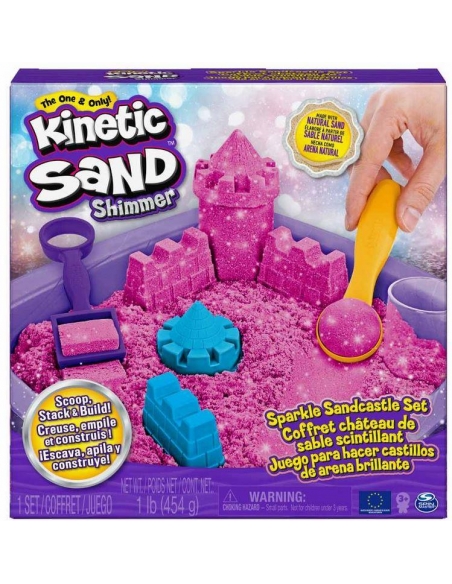 Spin Master Kinetic Sand Shimmer - Sparkle Sandcastle Set (Pink)