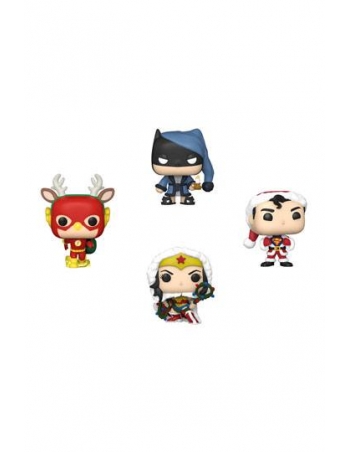 DC Comics Holiday 2022 Pocket POP! Vinyl Figures 4-Pack Tree Holiday Box 2