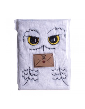Harry Potter A5 Plush Hedwig Notebook