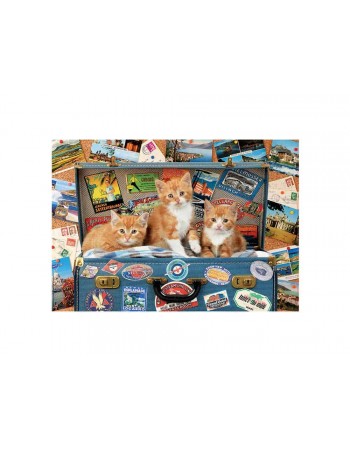 Puzzle 200pcs Travelling Kittens 2