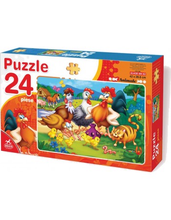 Super Puzzle 24pc Farm Animals