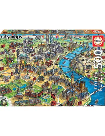 Puzzle 500pc London Μap
