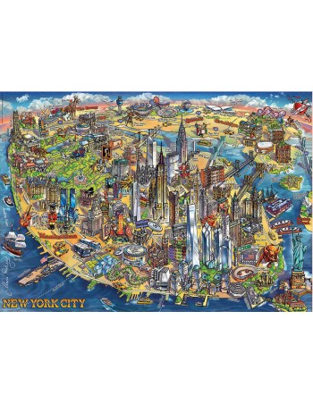 Puzzle 500pc New York City Μap 2
