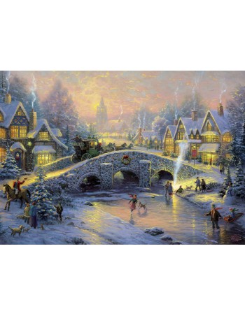 Puzzle 1000pcs Kinkade Spirit of Christmas 2