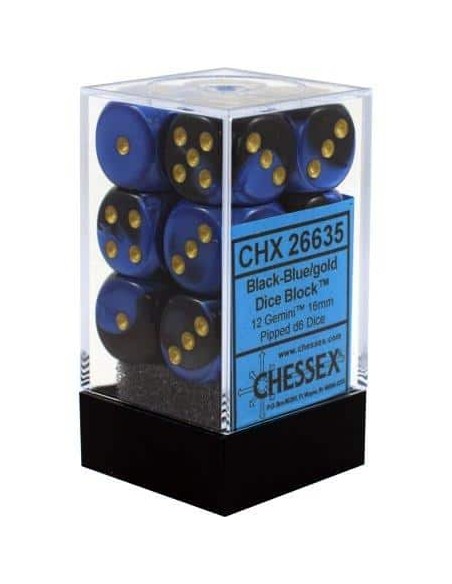 Chessex Gemini 16mm d6 with pips Dice...