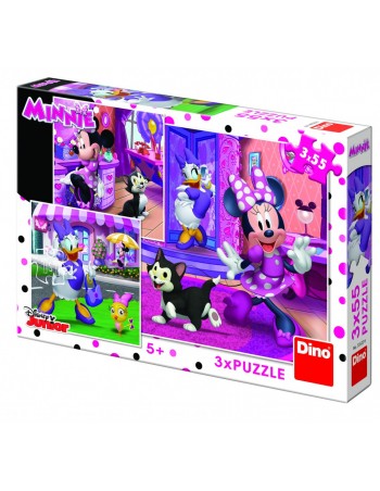 Puzzle Minnie & Daisy 3x55pcs