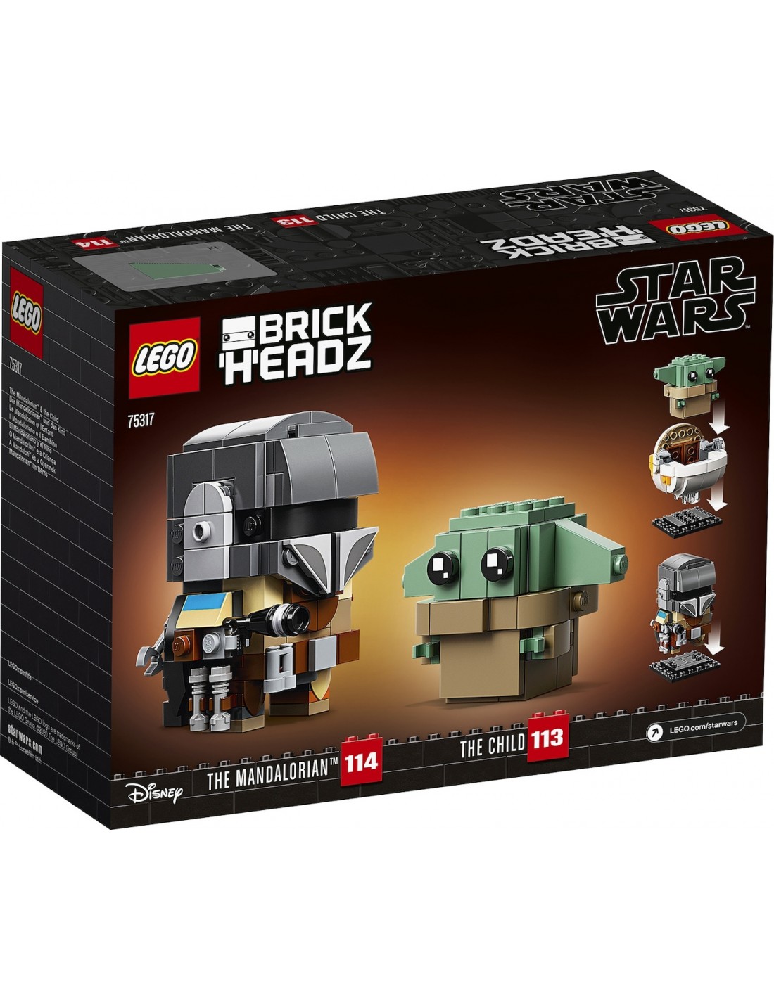 LEGO BrickHeadz Star Wars: The Mandalorian & The Child