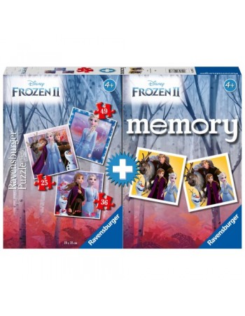 Memory® + 3 Puzzle Frozen II
