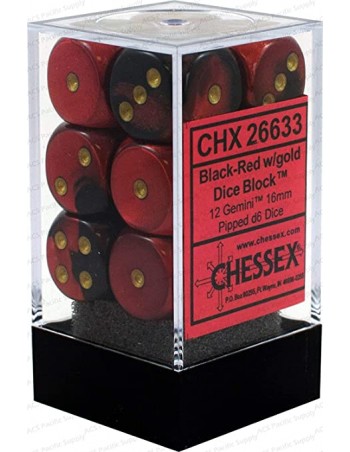 Chessex Gemini 16mm d6 with...