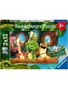 Puzzle 2x12 pcs Gigantosaurus