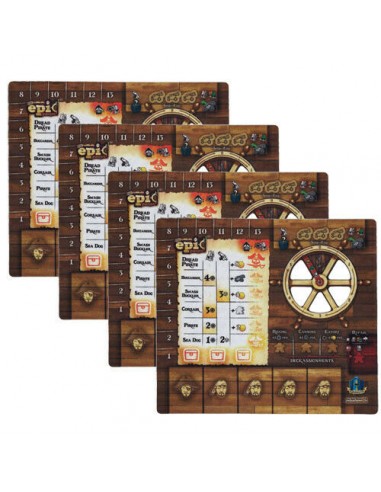 Tiny Epic Pirates Player Mat Sets