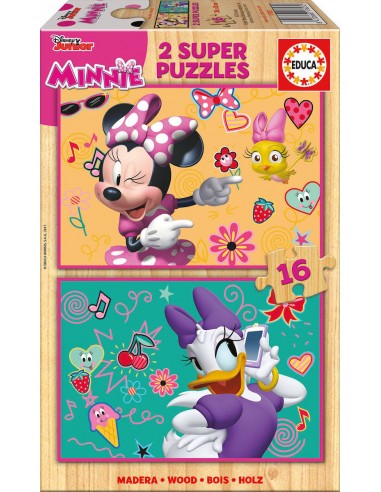 Παζλ Ξύλινο 2x16 κομμάτια Minnie Happy Helpers