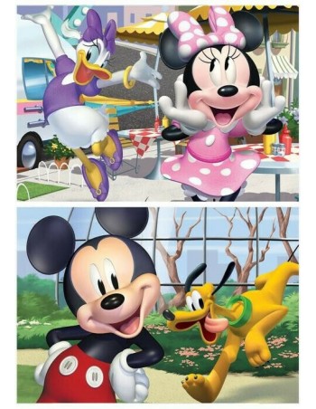 Παζλ Ξύλινο 2x25 κομμάτια Mickey & Friends 2