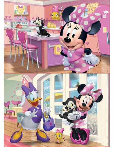 Puzzle Wooden 2x25pcs Minnie Happy Helpers