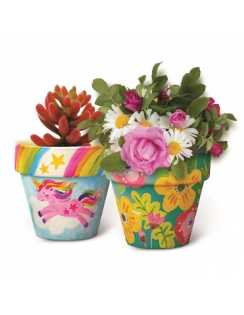 Paint your own terracota Flower Pots 2