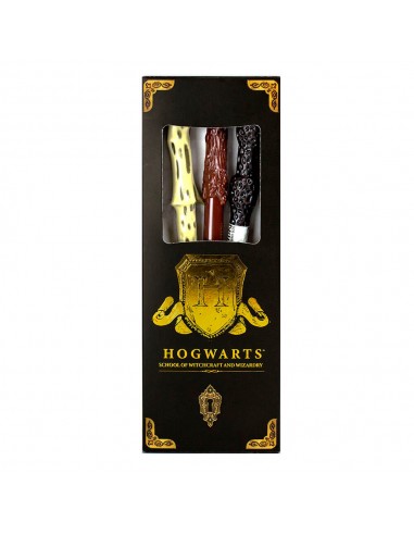 Harry Potter Triple Wand Pack – Hogwarts Shield
