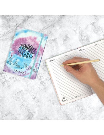 Friends A5 Casebound Notebook Purple Tie Dye 2