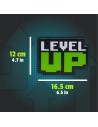 Geek Level Up Desktop light with sound dimensions