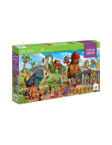 Comic Puzzle 200pcs Dinosaurs