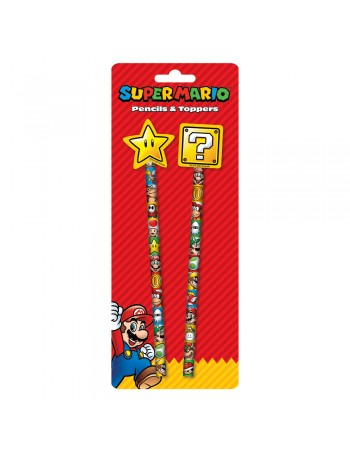 Super Mario (Colour Block) 2 Pencil Set