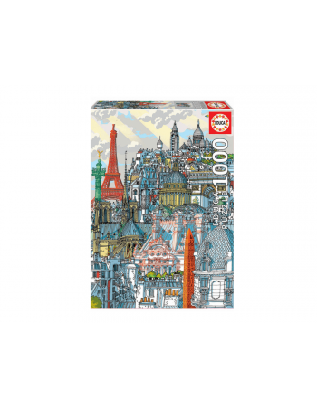 Puzzle 1000pcs Paris, Carlo Stanga