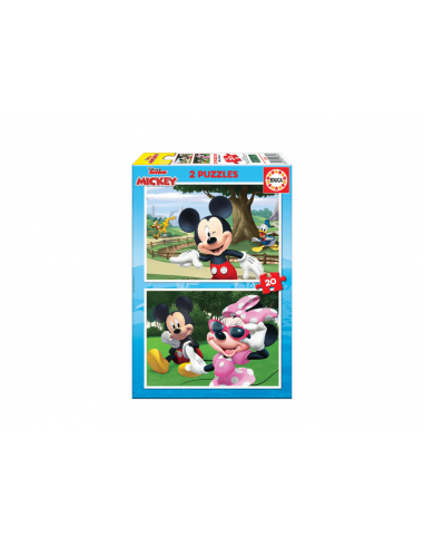 Puzzle 2x48pcs Mickey & Friends