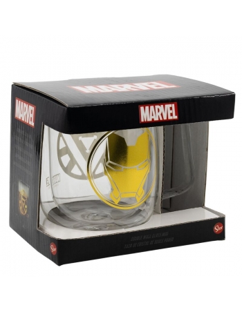 Mug Glass Double Walled 290 ml Marvel