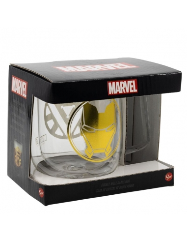 Mug Glass Double Walled 290 ml Marvel