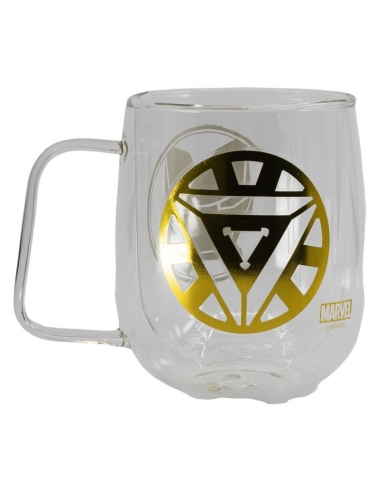 Mug Glass Double Walled 290 ml Marvel