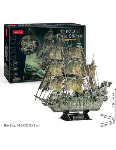 Παζλ 3D 360 κομμάτια Flying Dutchman with LED