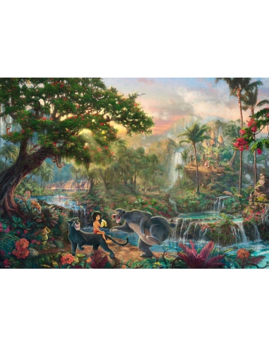 Puzzle 1000pcs Kinkade Disney - Jungle Book