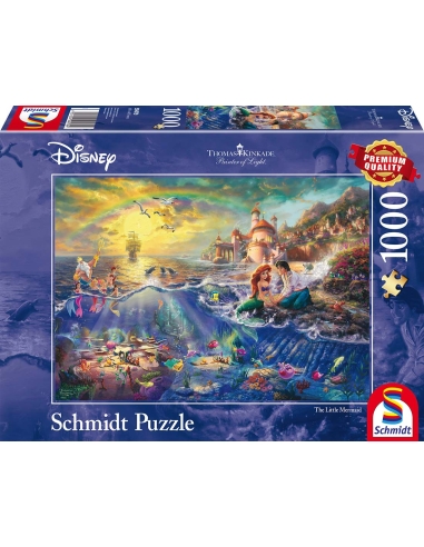 Παζλ 1000 κομμάτια Kinkade Disney - Η μικρή Γοργόνα