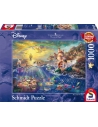 Puzzle 1000pcs Kinkade Disney - Little Mermaid