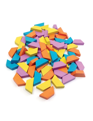 Artiles Pattern Composition with Wooden Blocks and 4 Cards "Explore" Artiles Pattern Composition with Wooden Blocks and 4 Cards "Explore"